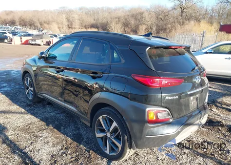 2020 Hyundai Kona Limited z USA, uszkodzony, nr VIN KM8K3CA59LU564833